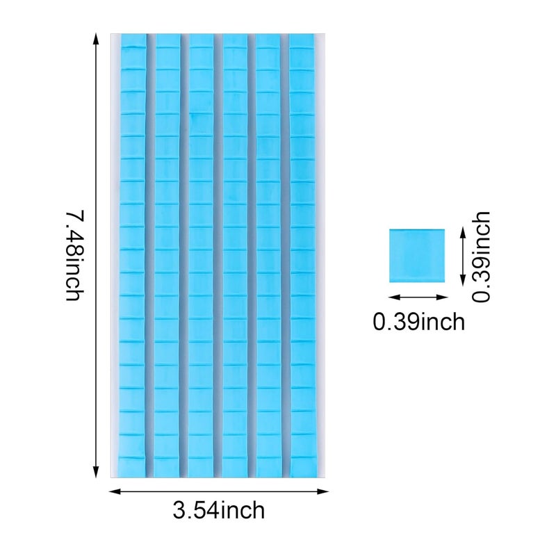 Feosky Adhesive Poster Sticky Tack Putty, Reusable and Removable Adhesive Putty, Mounting Putty for displaying Wall Paintings, Picture, Decoration, Crafts (Blue, Pack of 3) - Image 2
